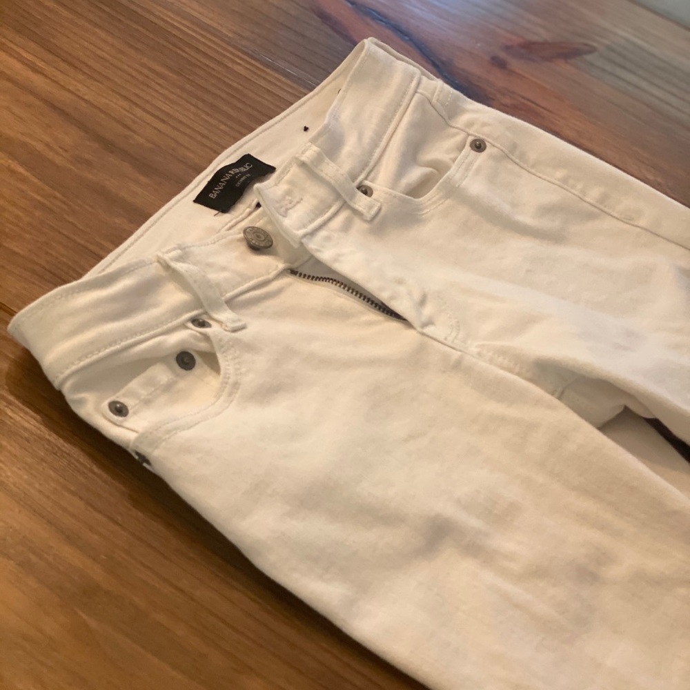 Banana Republic White Skinny Jeans 00P